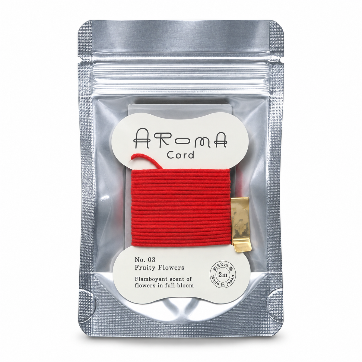 日本製 薫寿堂 AROMA Cord 紐のお香｜No.03 フルーティーフラワーズ・2m