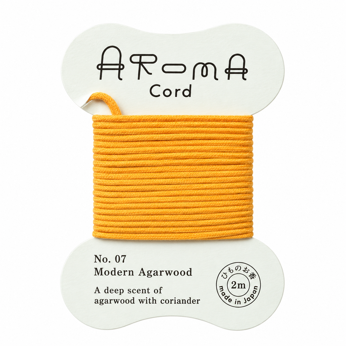 日本製 薫寿堂 AROMA Cord 紐のお香｜No.07 モダンアガーウッド・2m
