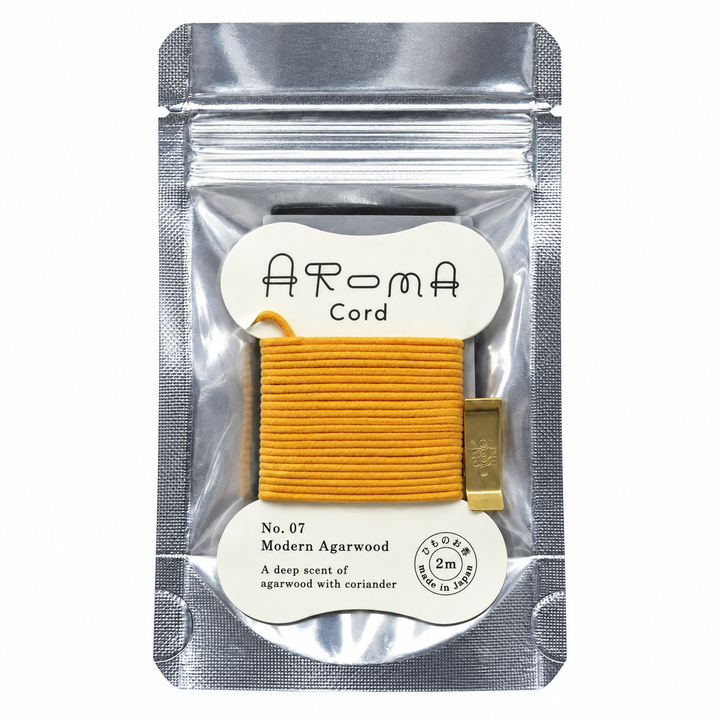 日本製 薫寿堂 AROMA Cord 紐のお香｜No.07 モダンアガーウッド・2m