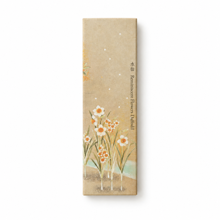 Made in Japan 薫寿堂 Reminiscent Flowers Incense | Daffodil, 30 Sticks