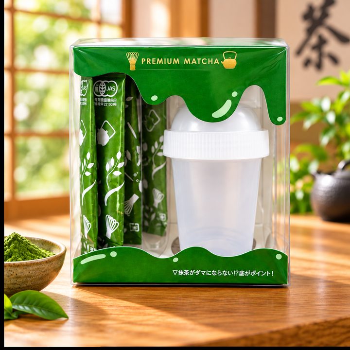 抹茶スティック&シェイカーセット|PREMIUM MATCHA
