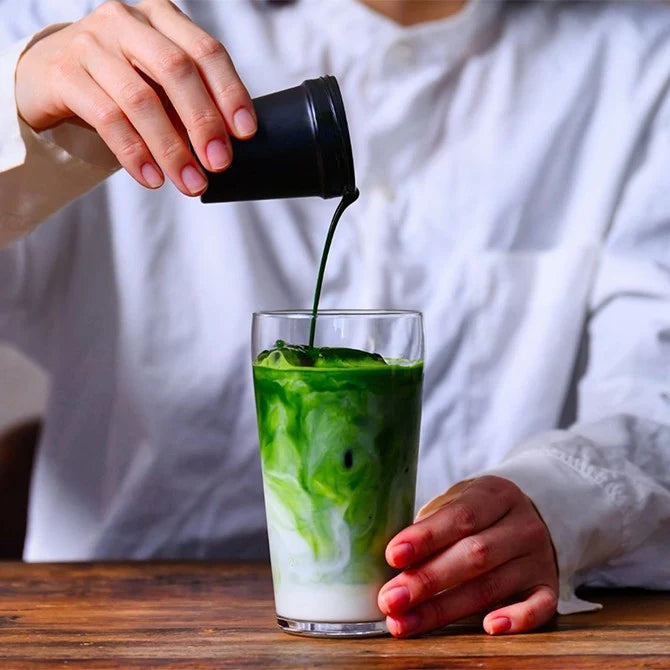 抹茶シェーカー 加賀山中塗 藍白 日本製｜MATCHA SHAKER