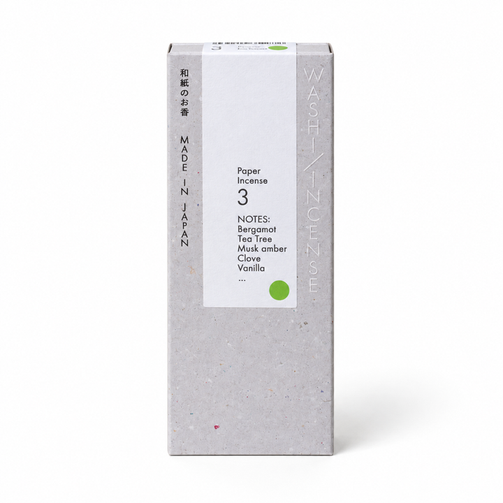 日本製 薫寿堂 WASHI INCENSE 和紙のお香｜No.03 シトラスハーバル・30枚入