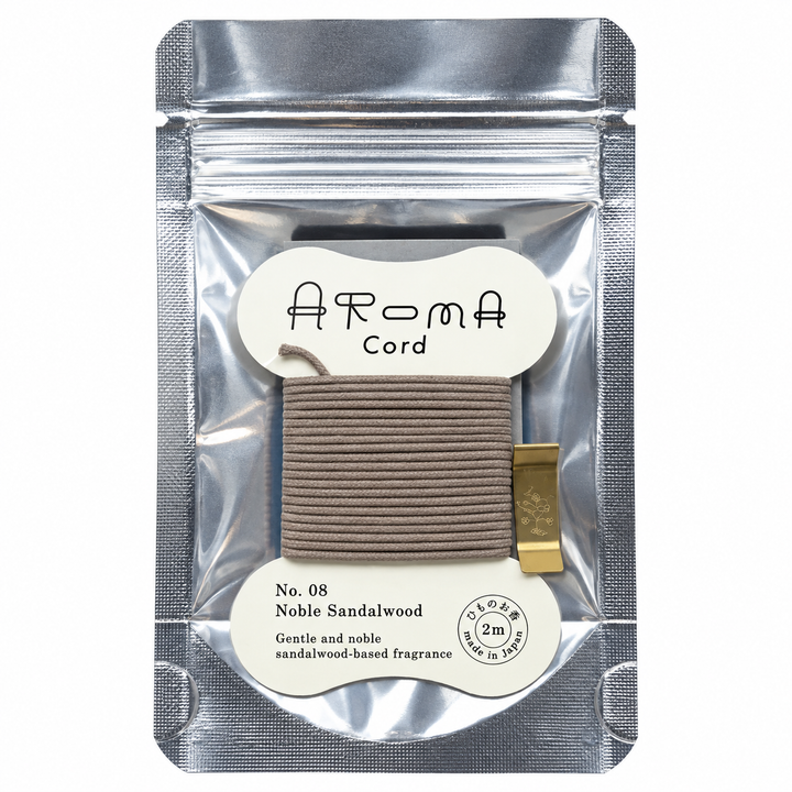 Made in Japan 薫寿堂 AROMA Cord Incense | No.08 Noble Sandalwood, 2m