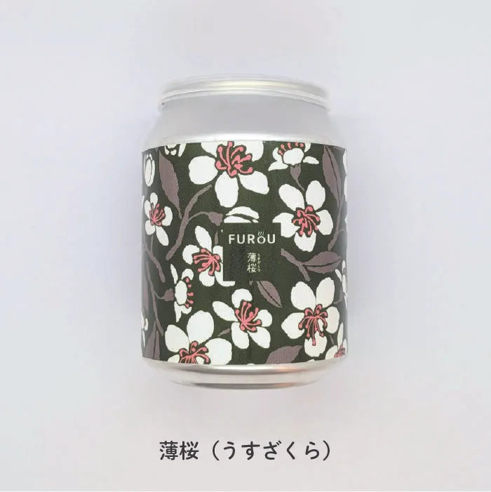 FUROU 薄桜 入浴剤｜日本製 桜の香り 缶入りバスソルト