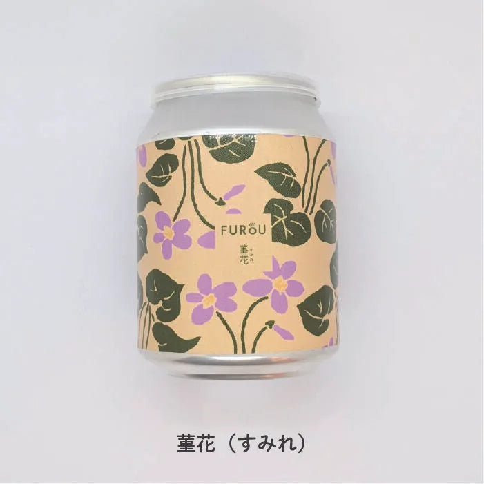 FUROU 菫花 入浴剤｜日本製 すみれの香り 缶入りバスソルト