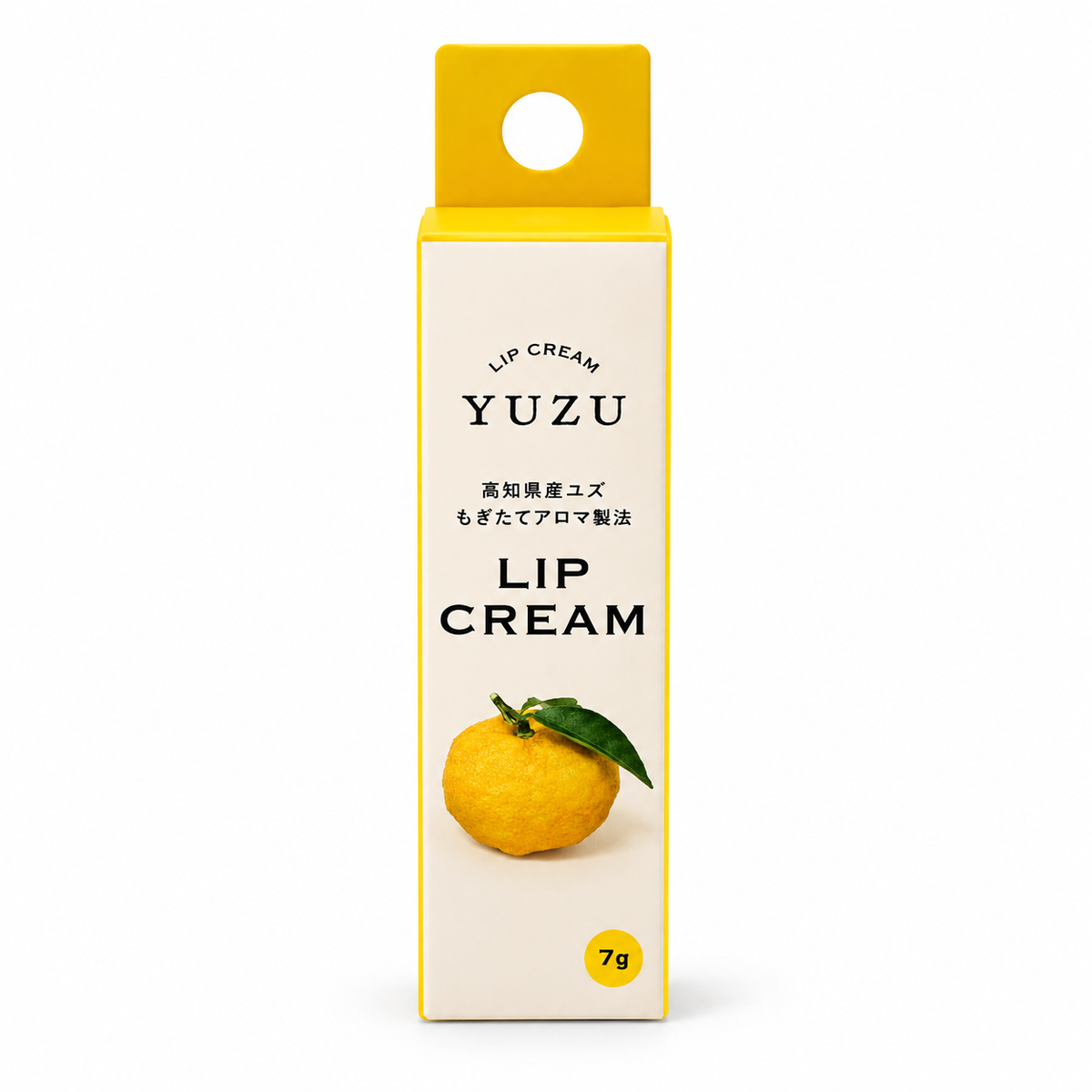 日本製 デイリーアロマ 高知県産YUZU リップクリーム 7g｜国産ユズ精油配合・爽やかな柚子の香り