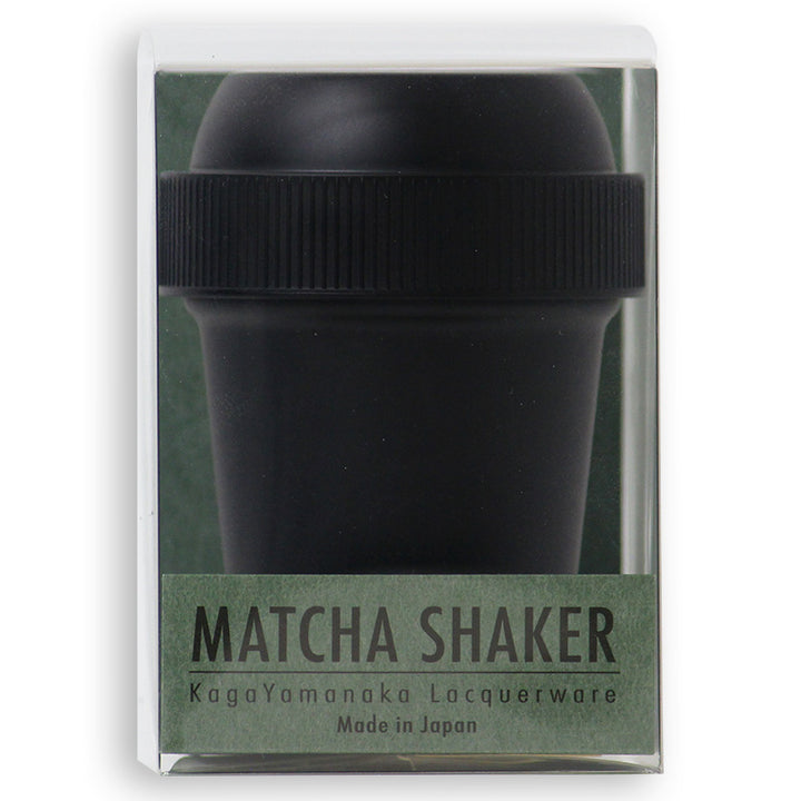 抹茶シェーカー 加賀山中塗 漆黒 日本製|MATCHA SHAKER