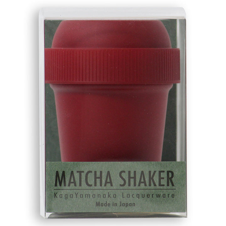 抹茶シェーカー 加賀山中塗 古代朱 日本製｜MATCHA SHAKER