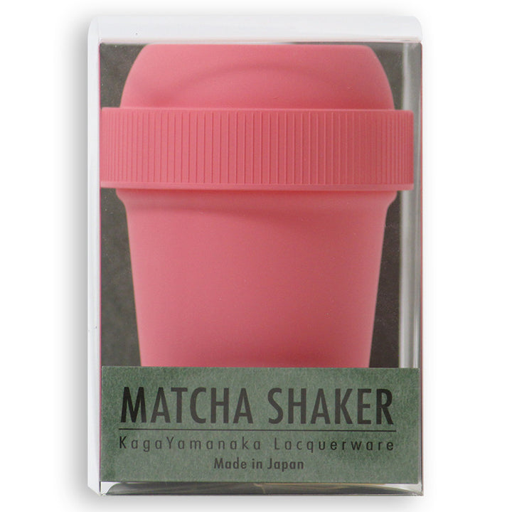 抹茶シェーカー 加賀山中塗 桃色 日本製｜MATCHA SHAKER