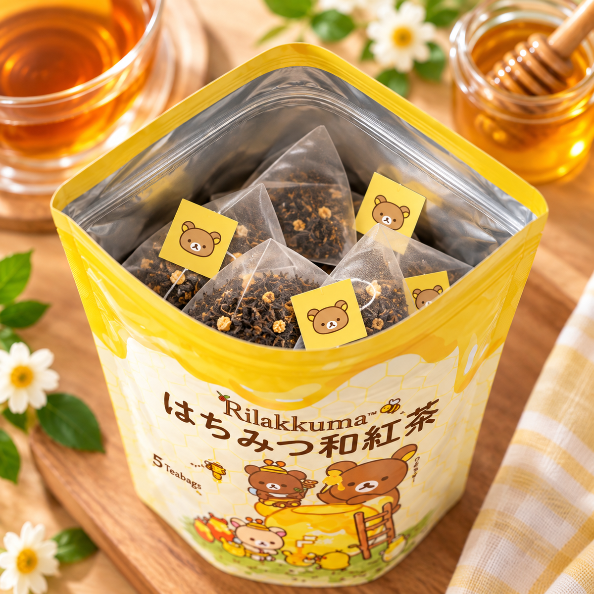 リラックマ はちみつ和紅茶｜ティーバッグ5個入り