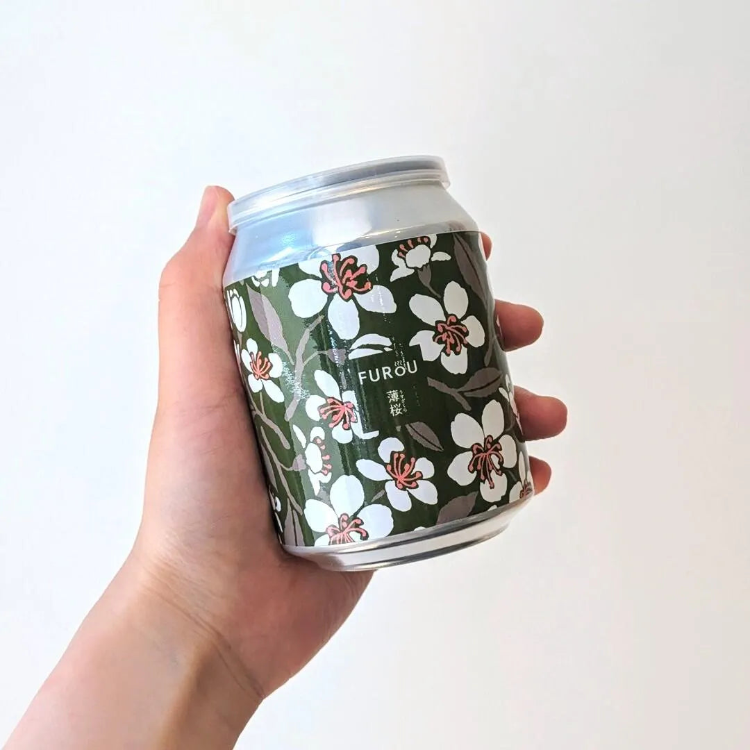 FUROU 薄桜 入浴剤｜日本製 桜の香り 缶入りバスソルト