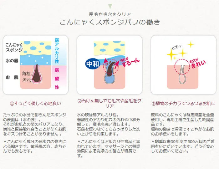 こんにゃくパフ『和の力』さくら