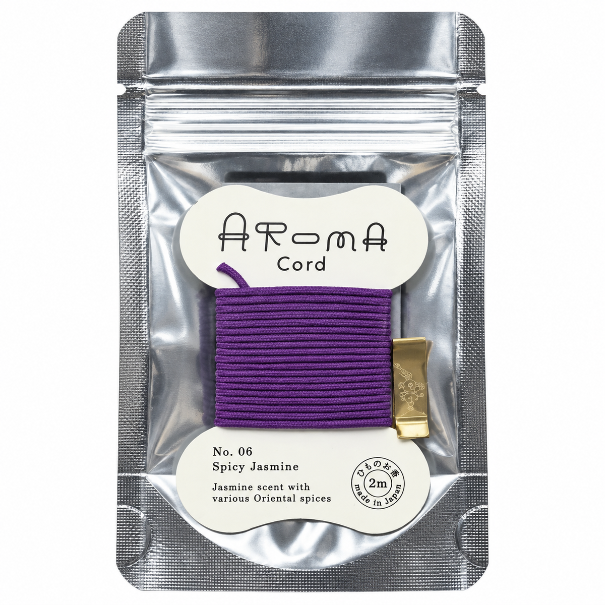 日本製 薫寿堂 AROMA Cord 紐のお香｜No.06 スパイシージャスミン・2m