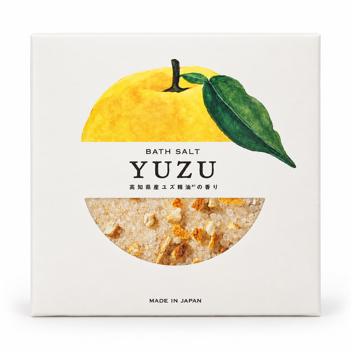 Made in Japan Daily Aroma YUZU Bath Salt | Kochi Yuzu Essential Oil Scent